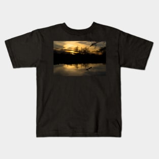 Flatford Mill Sunset Kids T-Shirt
